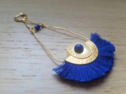 vieille morue droguerie kit bijoux aztèque diy bleu roi gold boucles oreille bracelet perles 2