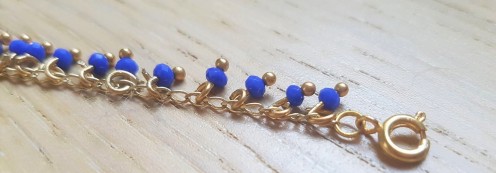 vieille morue droguerie kit bijoux aztèque diy bleu roi gold boucles oreille bracelet perles 6