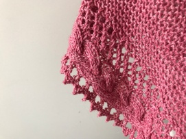 mademoiselle c châle shawl french cancan tricot knit dentelle lace torsade shawlet bc garn laine yarn bio balance vieille morue 6